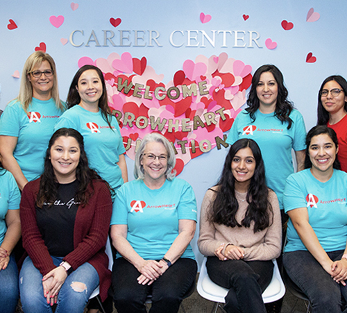 Arrowhead team members at career center