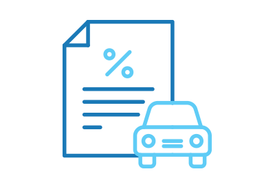 loan application with car icon