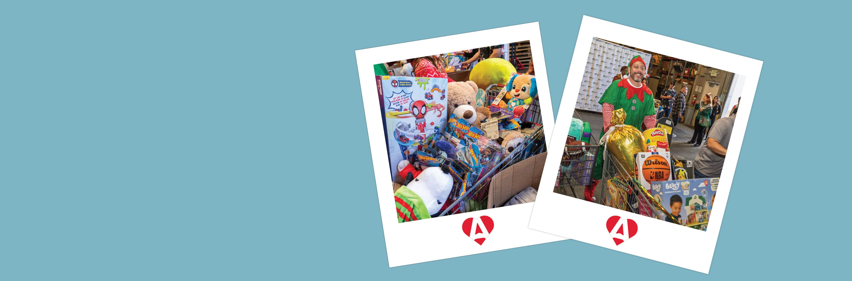 team members volunteering