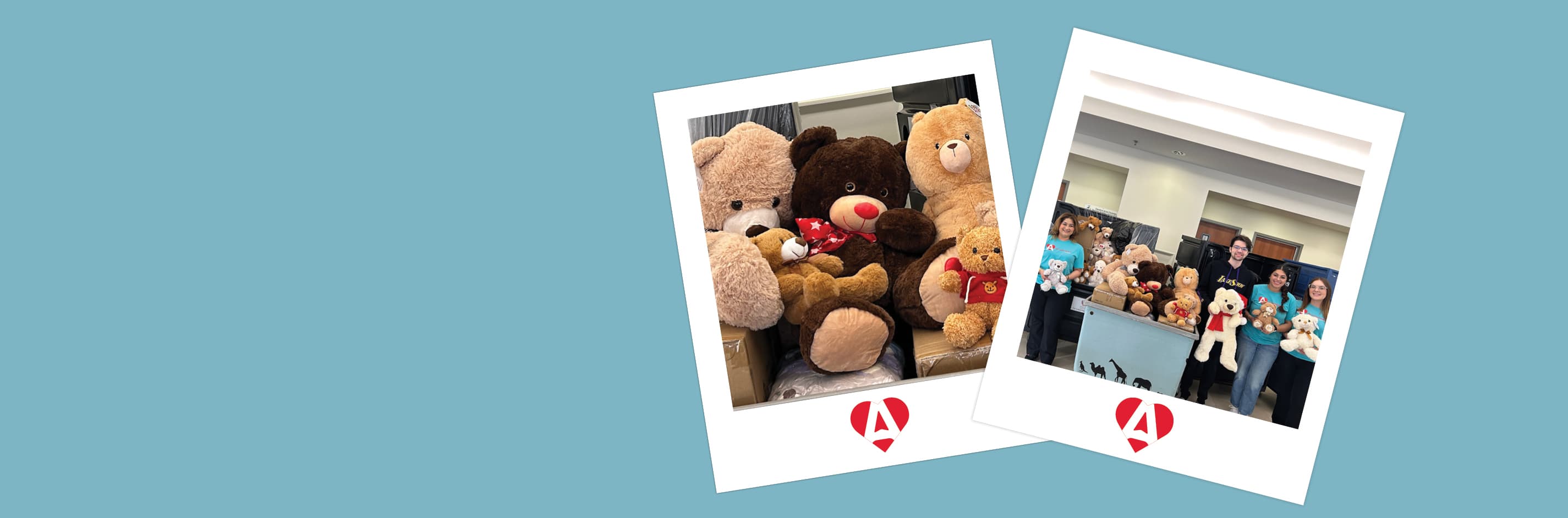 team members volunteering