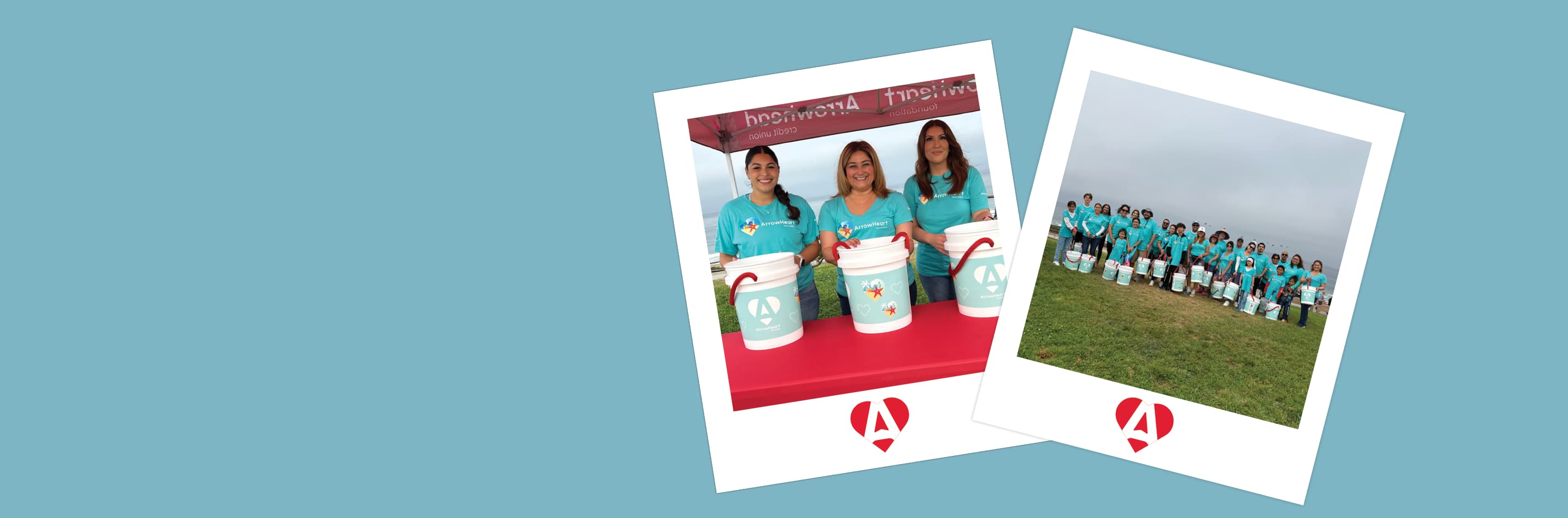 team members volunteering
