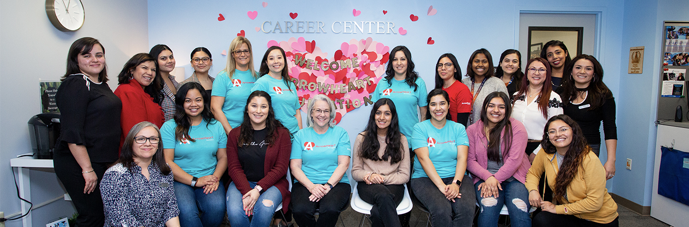 Arrowhead team members at career center
