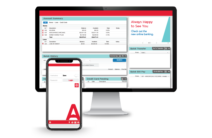 example of online banking account