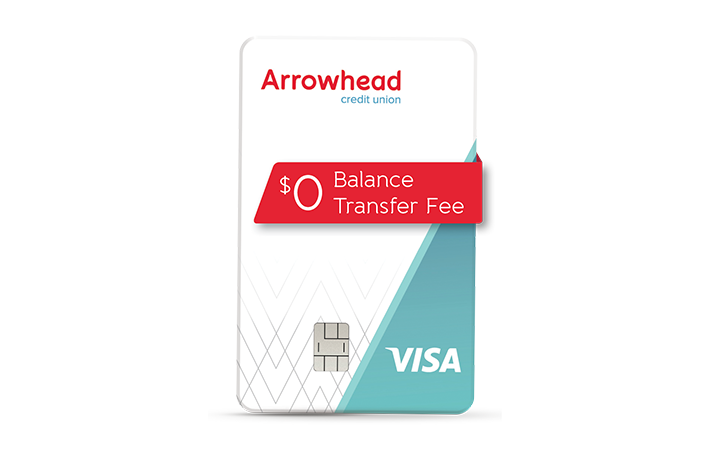 Arrowhead Credit Union Visa card 