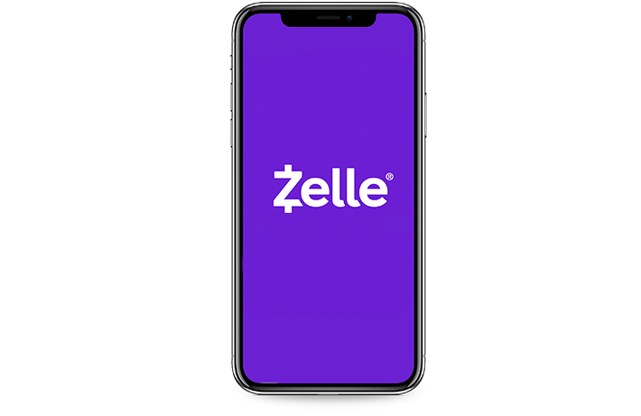 Phone with Zelle logo