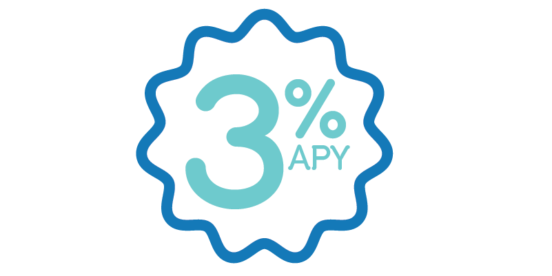 3% APY Badge