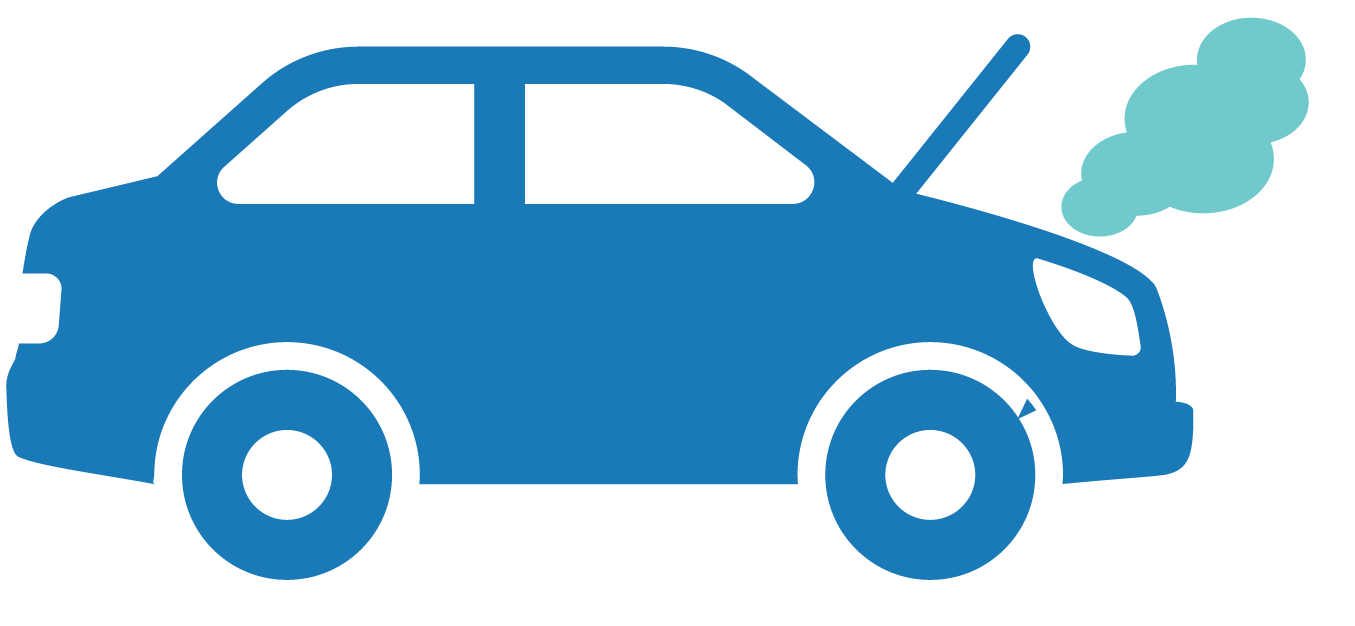 broken down car icon